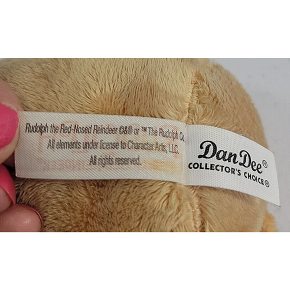 Dan Dee Clarice Rudolph The Red Nosed Reindeer Squeak Plush Stuffed Toy 13" - Picture 7 of 10